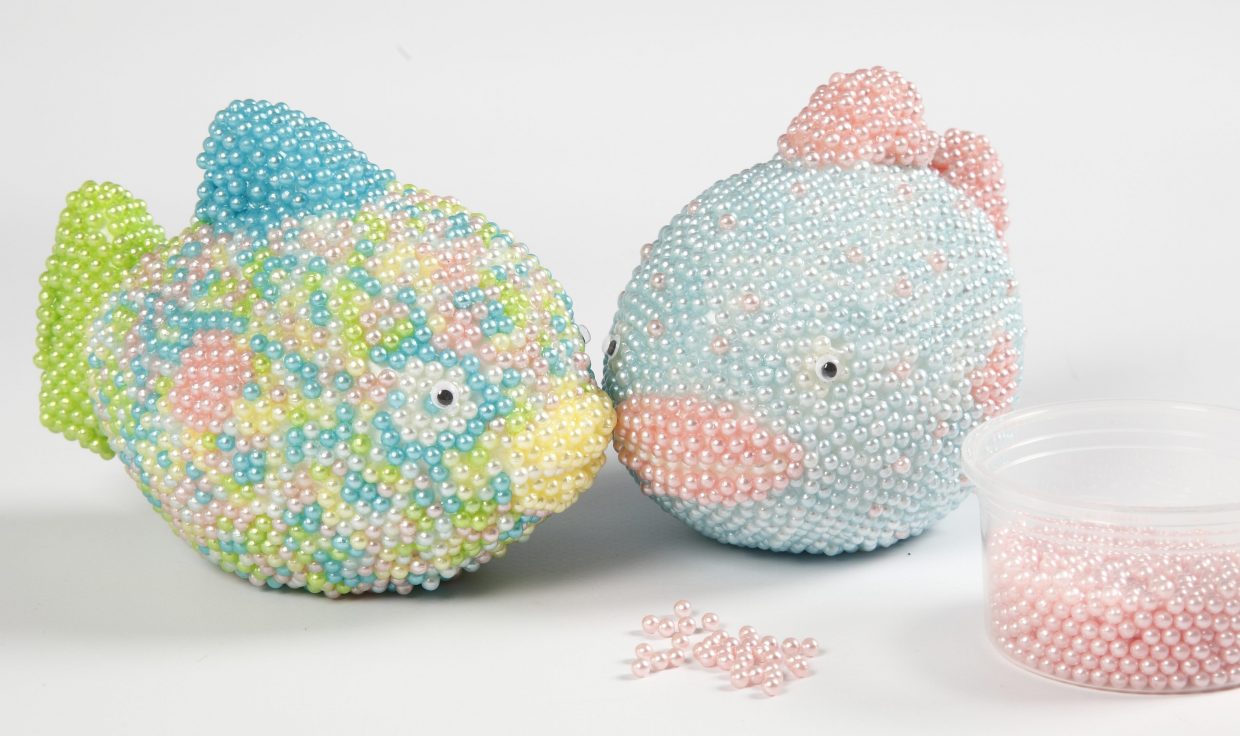 Kreative idéer med Pearl Clay modellering idé fisk af styropor