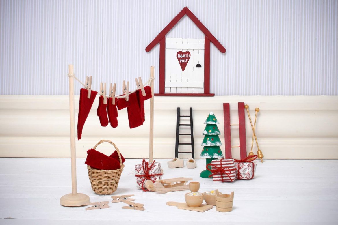 Lag nissedører med barna og ha det hyggelig med nissen i hele desember