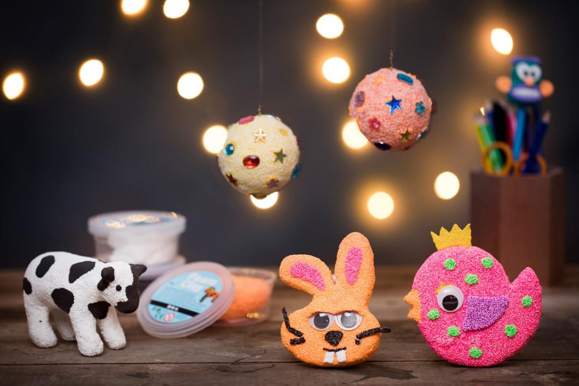 10 fargerike idéer med Foam Clay