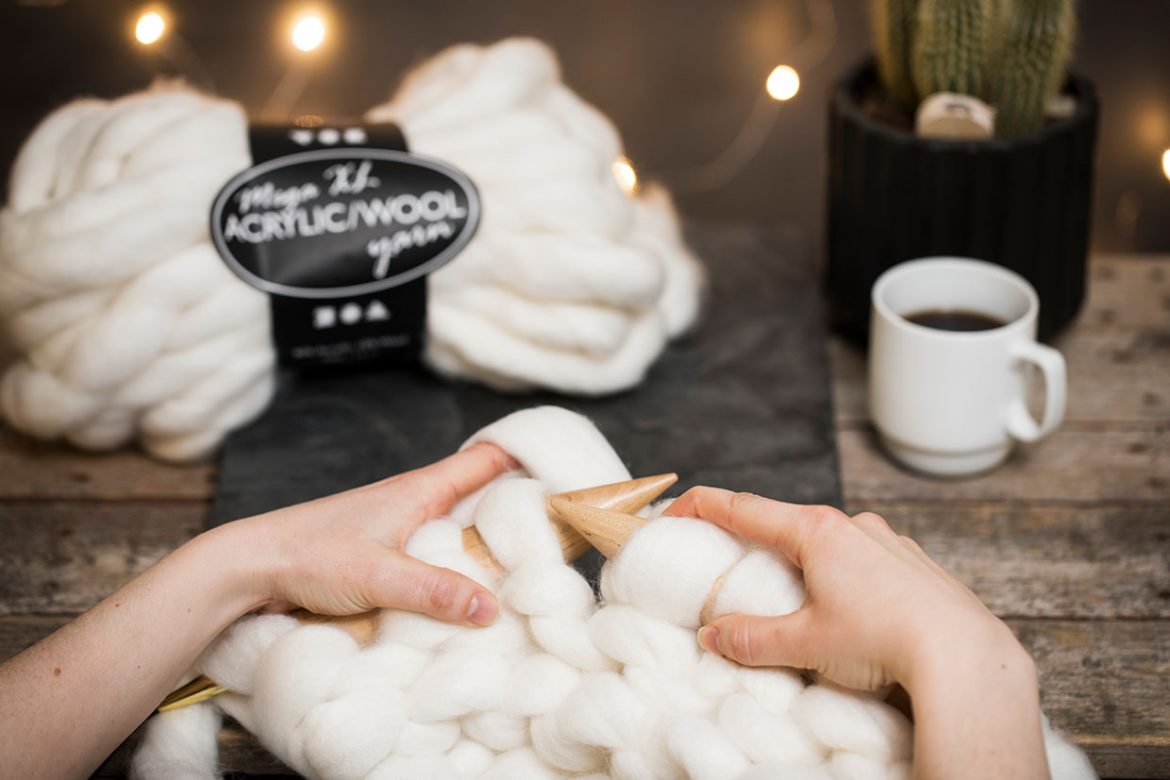 Kreativitet med garn i store dimensjoner: XL kjempegarn