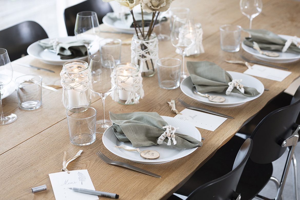 8 kreative ideer til vakker bordpynt